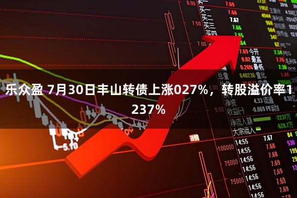 乐众盈 7月30日丰山转债上涨027%，转股溢价率1237%